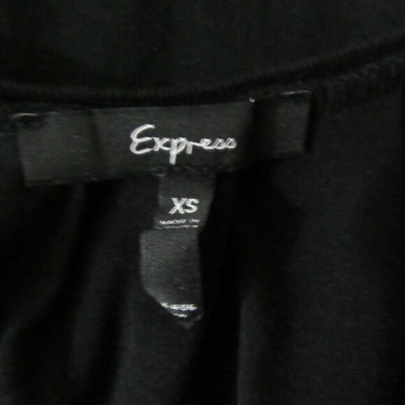 Express Black Short Sleeves Stretch Dress - Picture 6 of 9